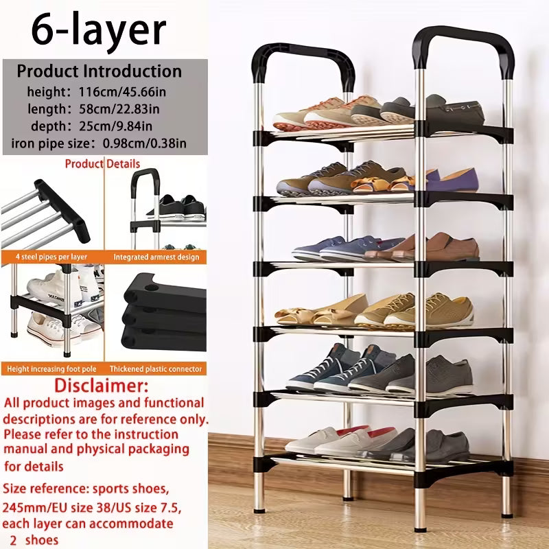 A multi-layer shoe rack, independent shoe rack