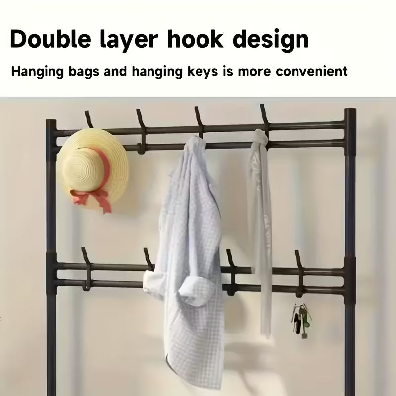 Multifunctional Metal 5 layer Shoe and Hat Storage Rack