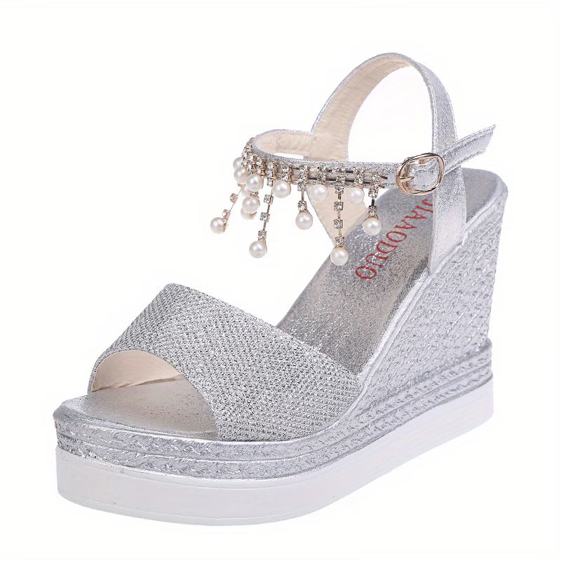 Slope With Bead Sandals for Women 888