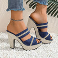 Women'S Casual And Comfortable High-Heeled Sandals