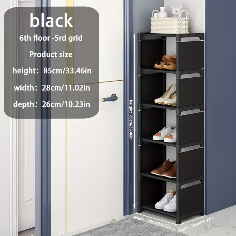 1 pc 4/6/8-Tier Space-Saving Metal Shoe Rack