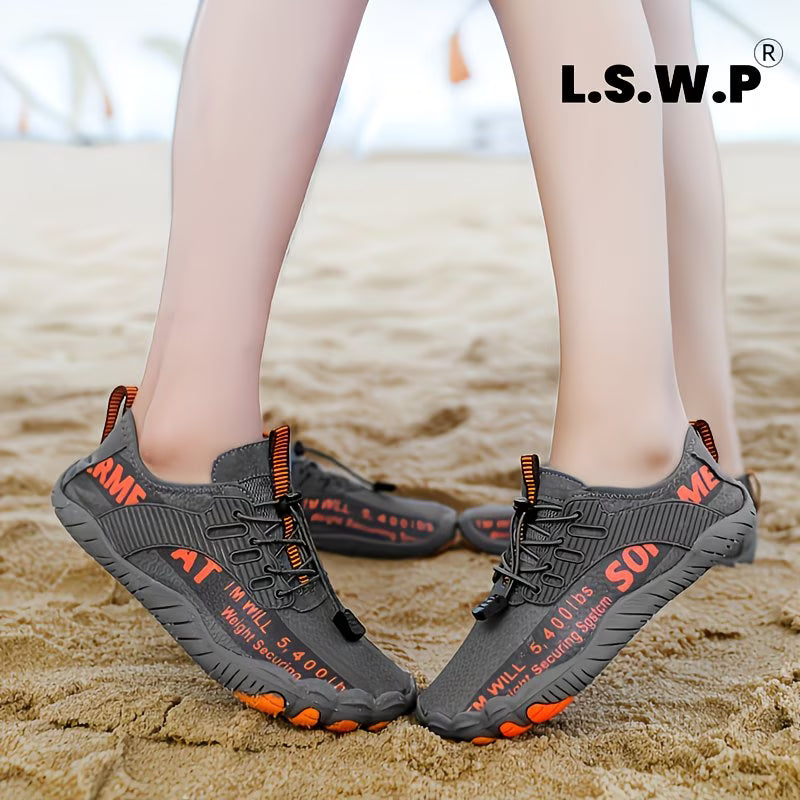 Men's Wading Shoes, Anti-Slip, Breathable Knit Mesh Indoor