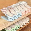 Adjustable Plastic Shoe Rack - High-Quality Space-Saving