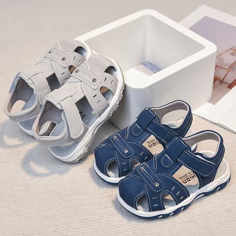 Boys' Summer Sandals with Anti-Kick Toe 