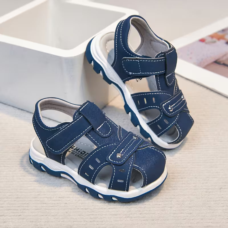 Boys' Summer Sandals with Anti-Kick Toe Cap