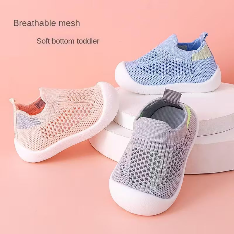 Breathable Mesh Slip-On Sneakers for Toddlers 