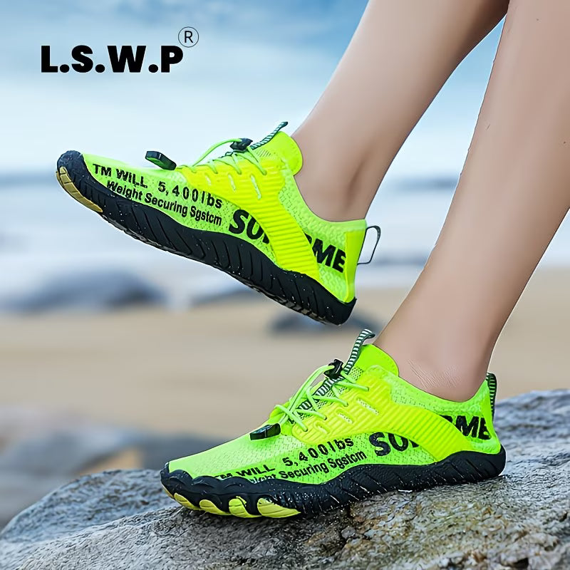 Men's Wading Shoes, Anti-Slip, Breathable Knit 
