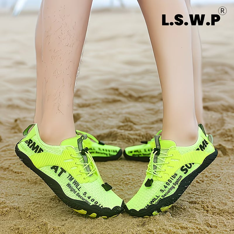 Men's Wading Shoes, Anti-Slip, Breathable Knit Mesh Indoor