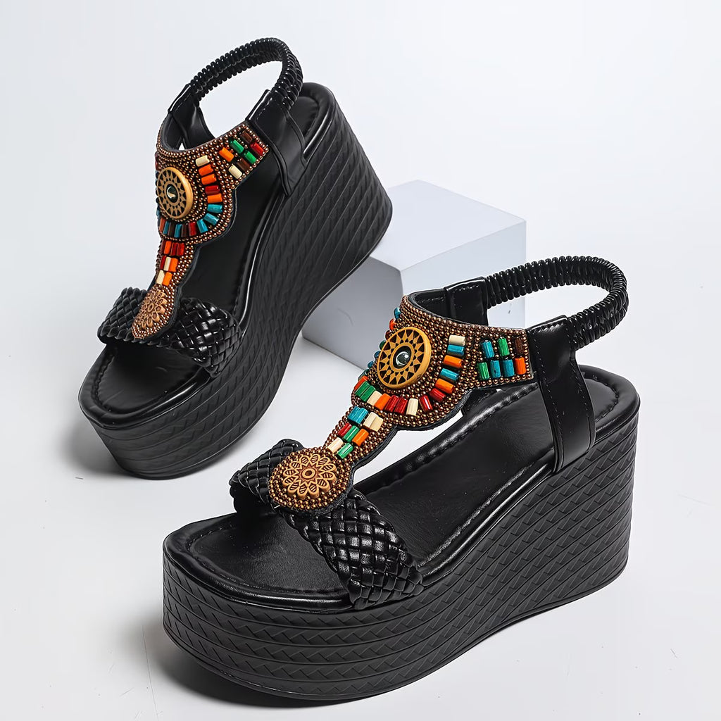 Summer Bohemian Style Women's Wedge Heel Platform