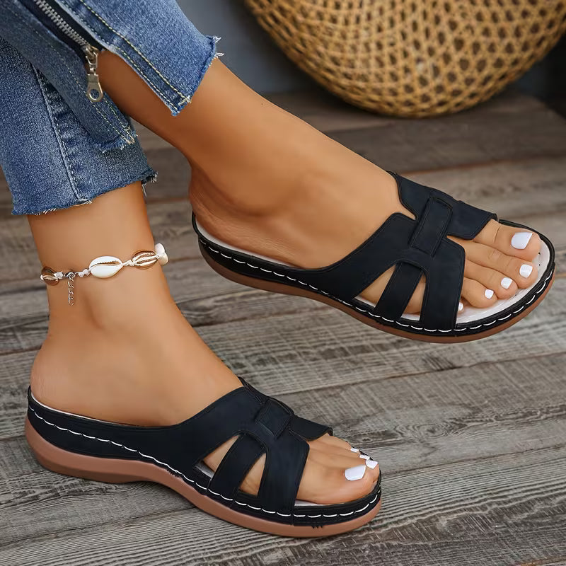 Trade Plus Size 36-43 Pink Wedge Sandals