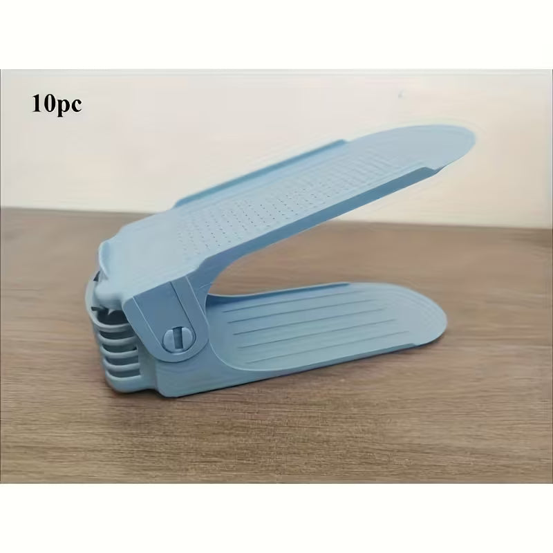Adjustable Plastic Shoe Rack - High-Quality Space-Saving