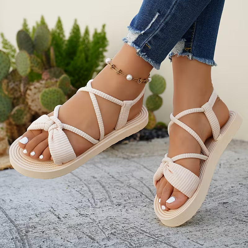 New Summer Light Beige Home Slip-On Flat