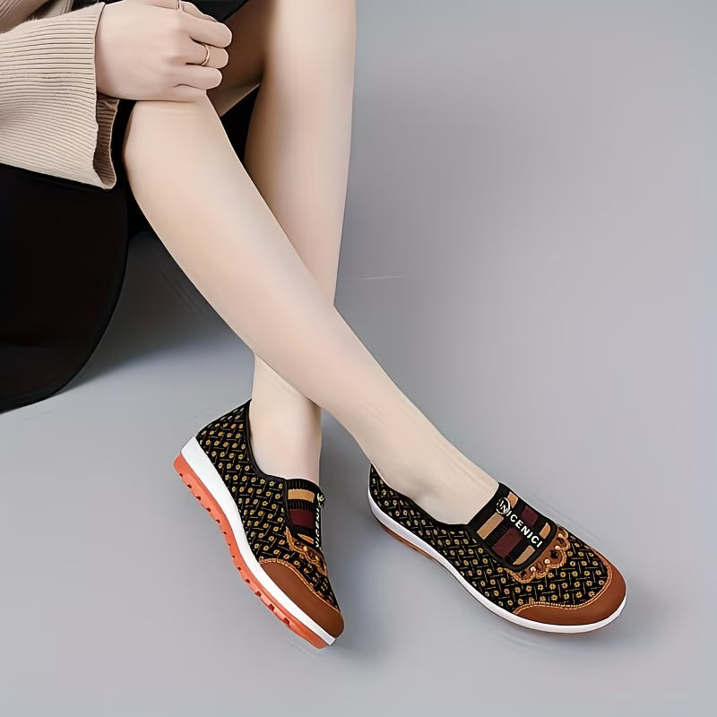 Women'S Casual Slip-On Loafers Comfortable Flat Shoes
