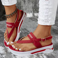 Summer Women'S Easy Solid Color Wedge Sandals