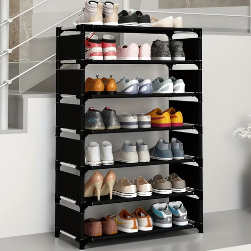1pc Space-Saving 5/6/7 Tier Shoe Rack
