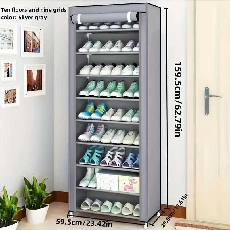 8-Tier 10-Tier Simple Shoe Rack Multi-Layer