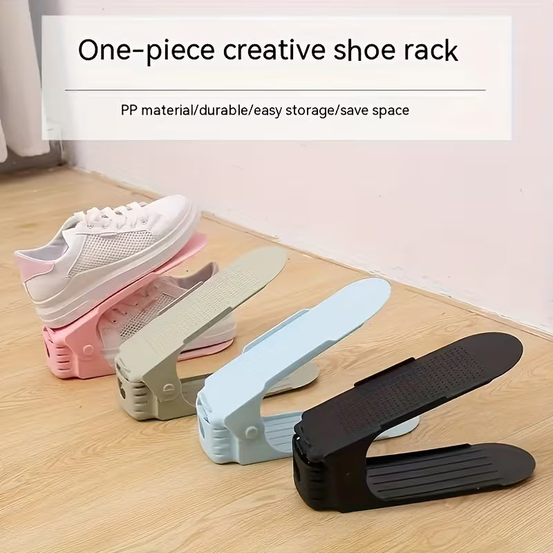 Adjustable Plastic Shoe Rack - High-Quality Space-Saving