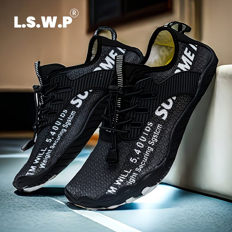 Men's Wading Shoes, Anti-Slip, Breathable Knit Mesh Indoor