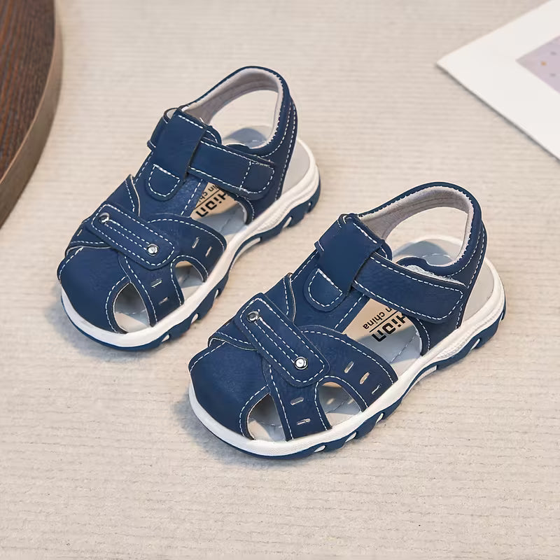 Boys' Summer Sandals with Anti-Kick Toe Cap