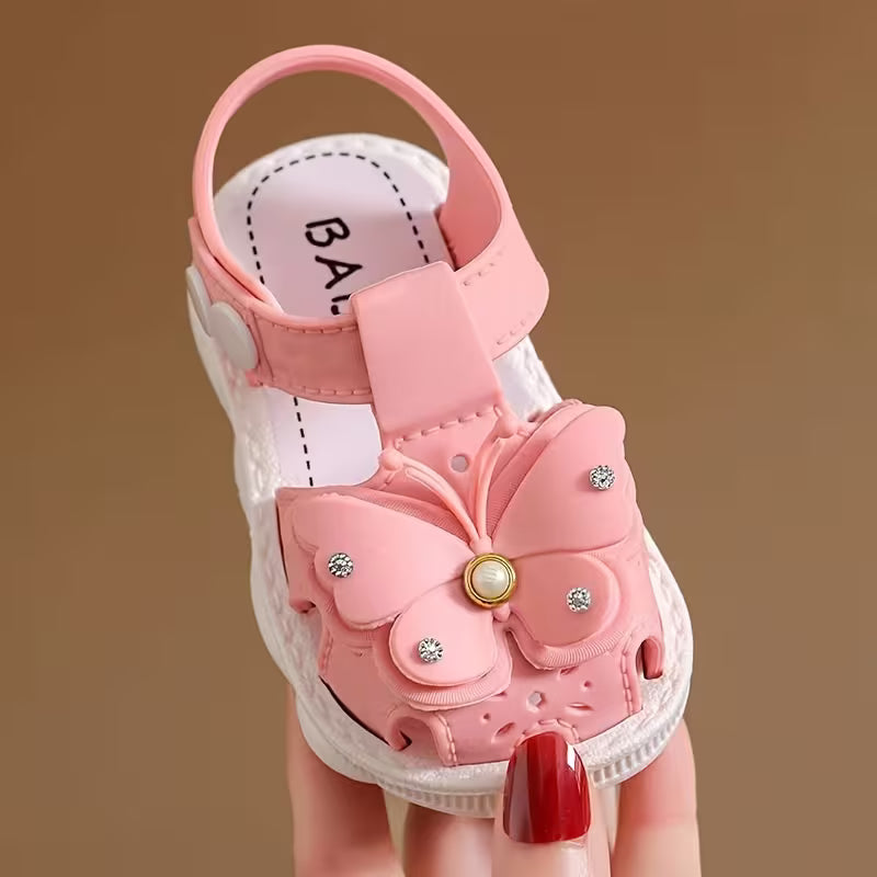 Girls' Sandals, Breathable Infant Toddler Walking Shoes