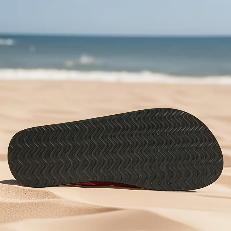 Men's Flip Flops - Comfortable, Non Slip Thick Soled Summer Sandals