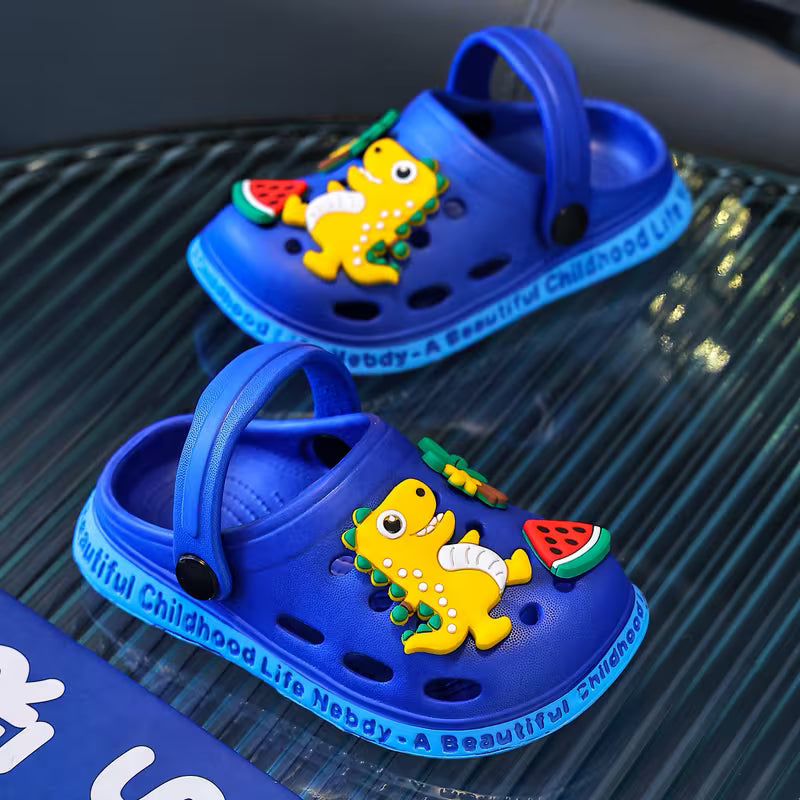 New Kids' Dinosaur Pattern Sandals with EVA Soft Sole