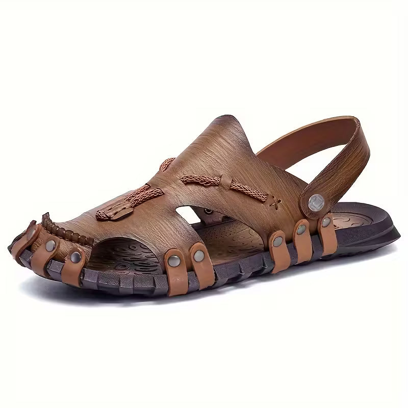 Plus Size Men's Handmade Casual Sandals Slippers