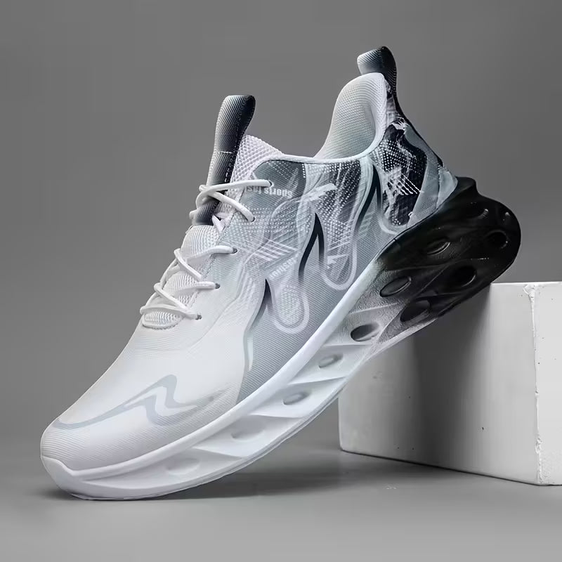 Men's Casual Sneakers, Flame Fashion Shoes,