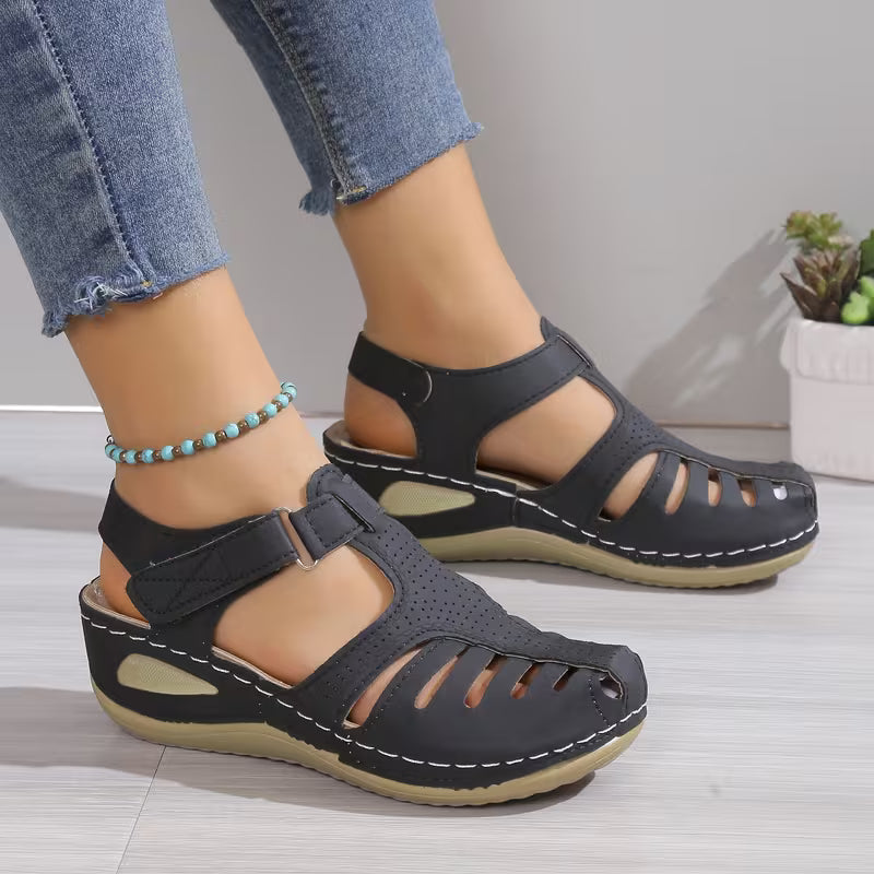 Women's Platform Sandals, Closed Toe Round Toe