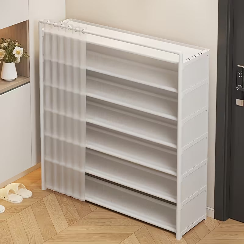 1 Set - Dustproof Transparent Retail Shoe Display Cabinet, Foldable,