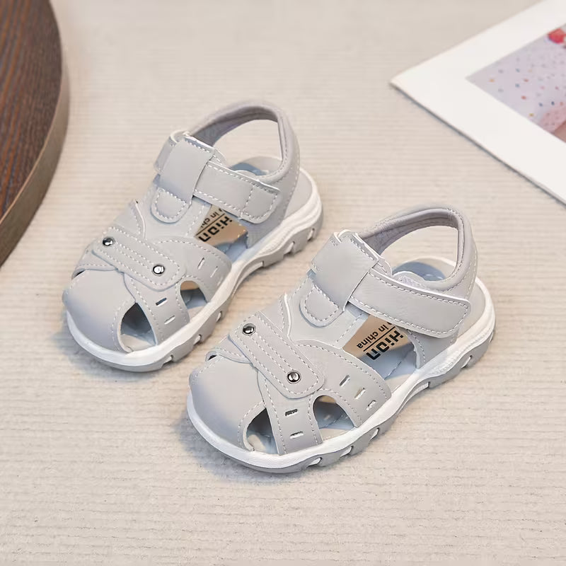 Boys' Summer Sandals with Anti-Kick Toe Cap
