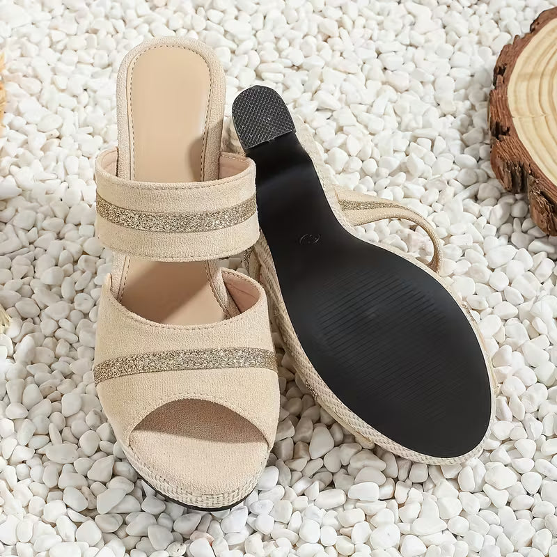 Women'S Casual And Comfortable High-Heeled Sandals