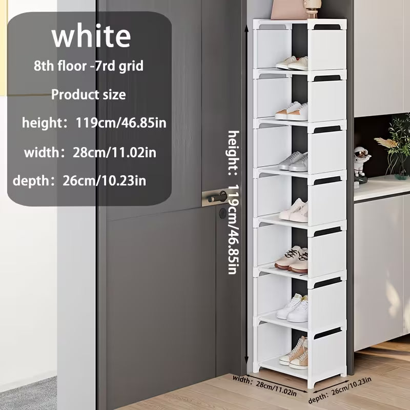 1 pc 4/6/8-Tier Space-Saving Metal Shoe Rack