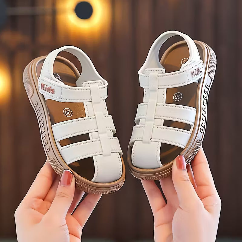 -Top Sandals with Closure Breathable PVC Casual Shoes