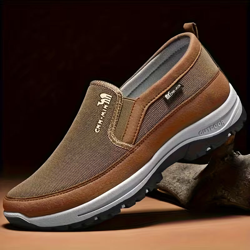 Men'S Comfortable Non-Slip Loafers |Solid Color Breathable