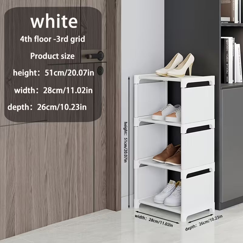 1 pc 4/6/8-Tier Space-Saving Metal Shoe Rack