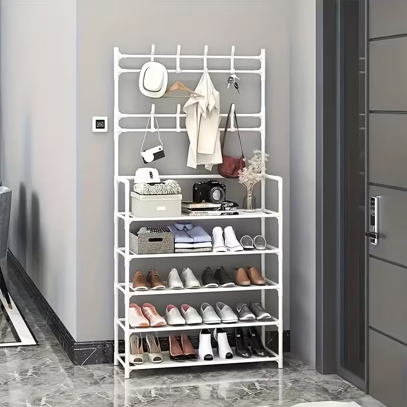 Multifunctional Metal 5 layer Shoe and Hat Storage Rack