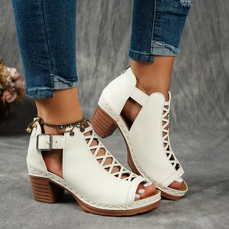 Women'S Summer Black Classic Fashion Wedge Sandals