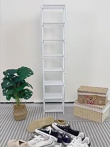 1 pc 4/6/8-Tier Space-Saving Metal Shoe Rack