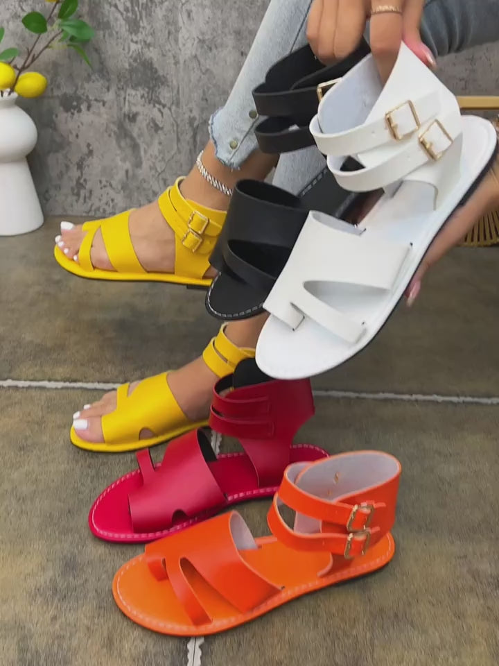 New Women's High-Top Flat Sandals, Women Shoes