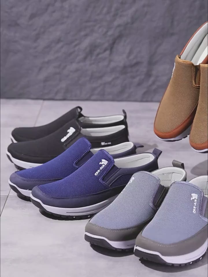 Men'S Comfortable Non-Slip Loafers |Solid Color Breathable