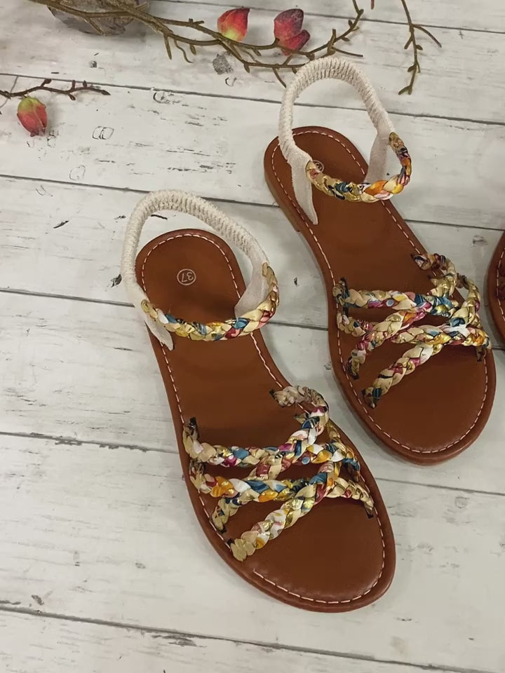 Korean-Style Casual Flat Sandals for Women