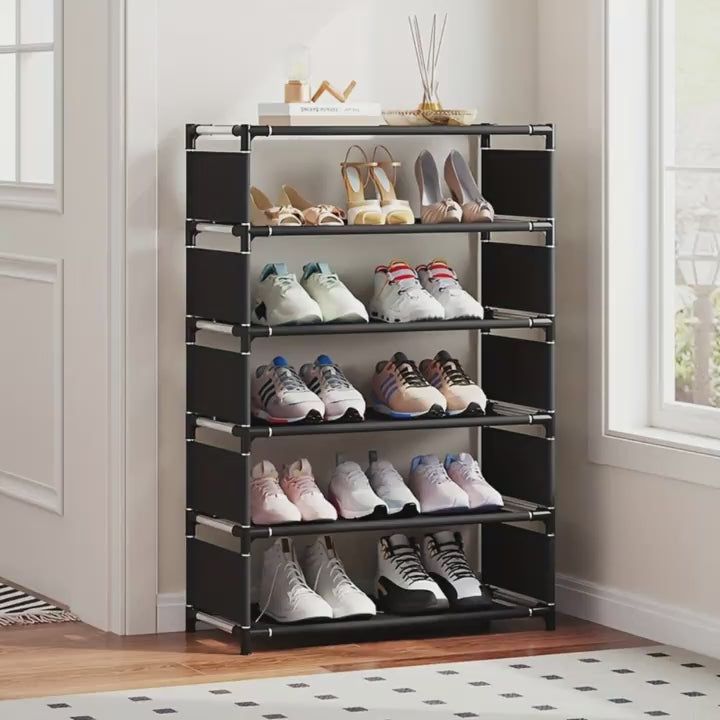 1pc Space-Saving 5/6/7 Tier Shoe Rack